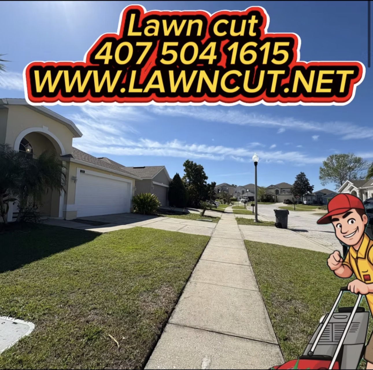 Professional lawn mowing by Lawn Cut in Central Florida
